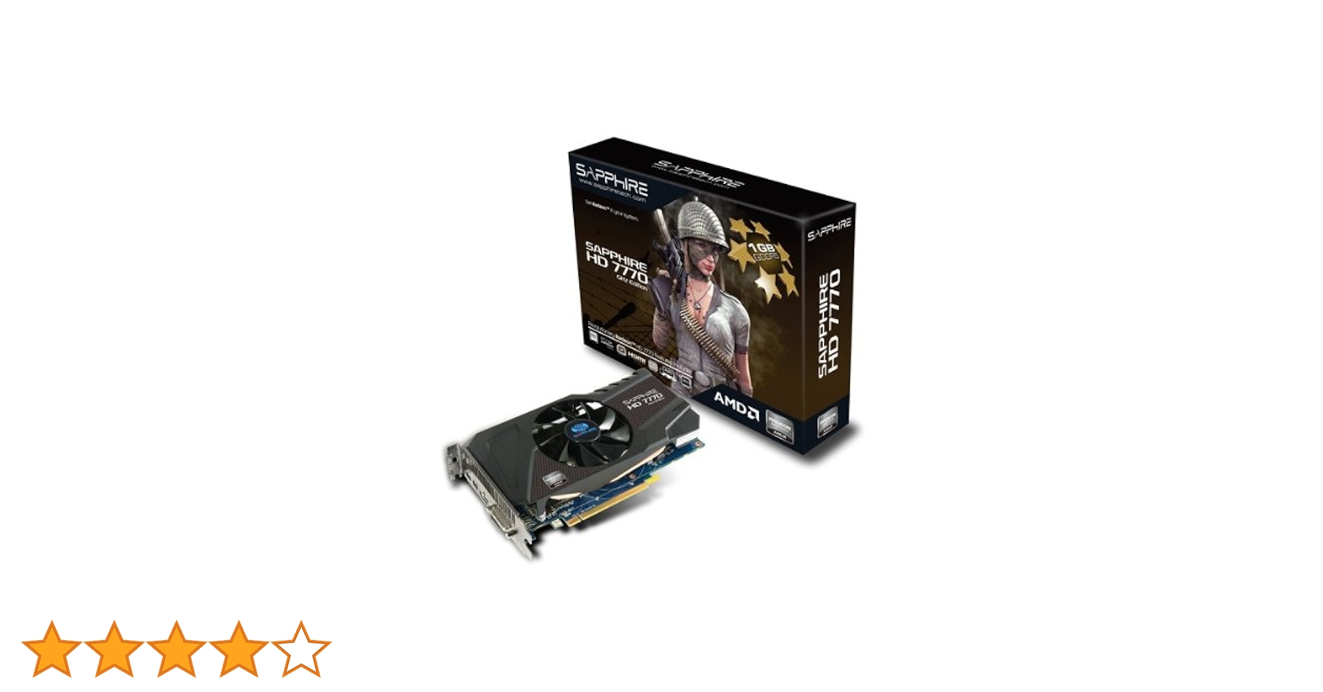 Amazon | Sapphire Radeon HD 7770 GHZ 1GB DDR5 HDMI/DVI-I/DP PCI